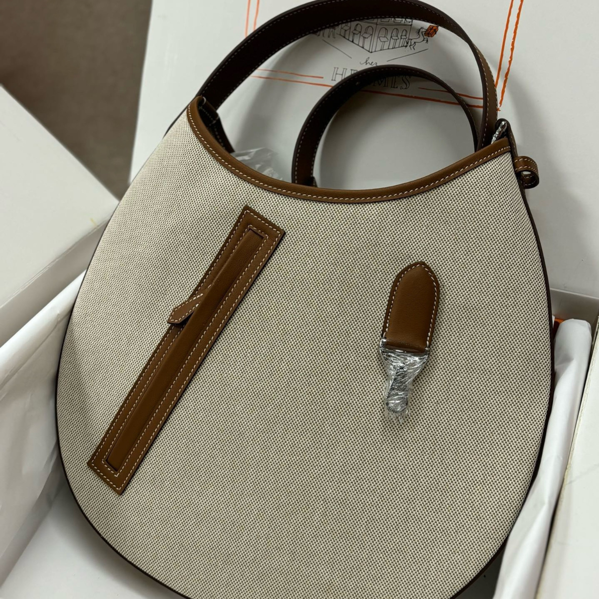P'TIT ARÇON TASCHE AUS CANVAS & LEDER HERMÈS