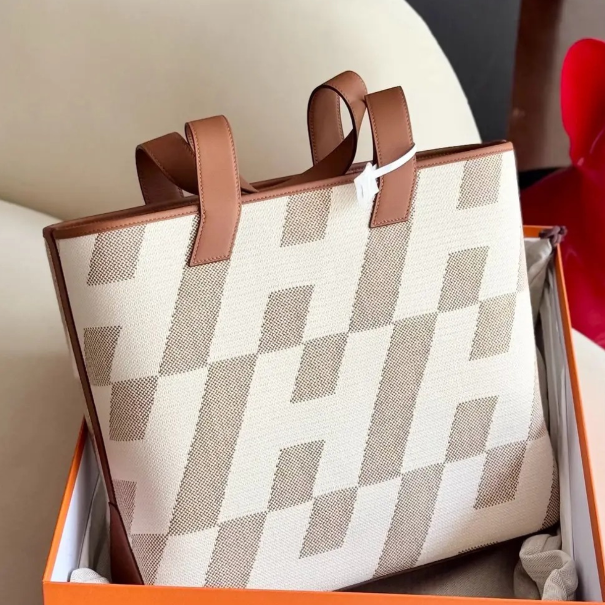 SACO CABAS H EN BIAIS 40 POR HERMÈS