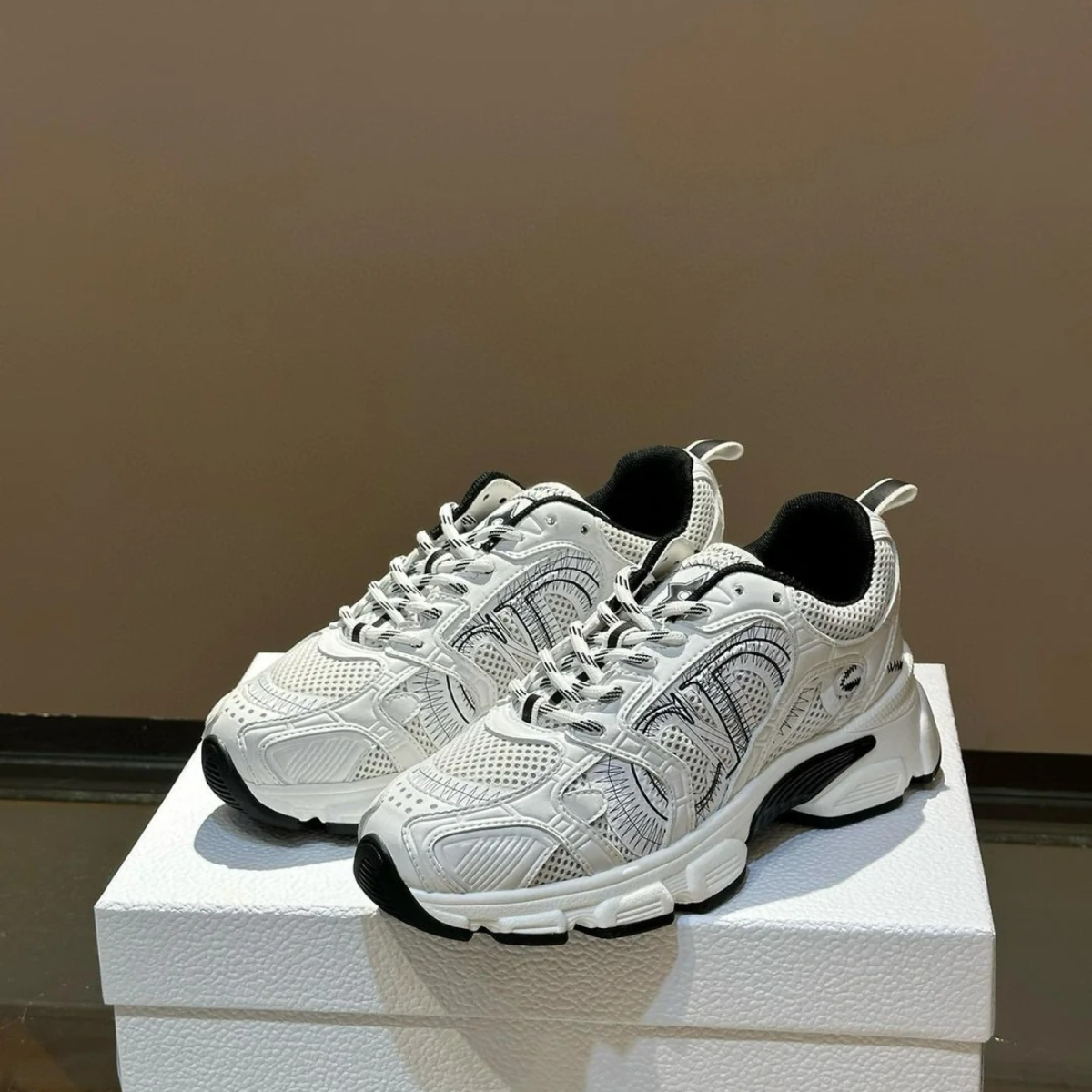 SET DIOR – MINI LADY DIOR TASCHE SCHWARZ & CHRONO SNEAKER