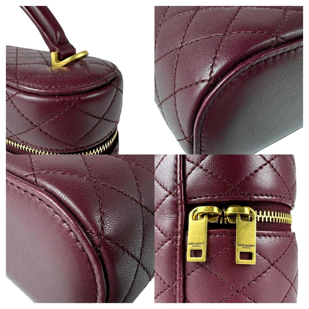 YVES SAINT LAURENT GABY WASCHTISCHETUI AUS LAMMLEDER