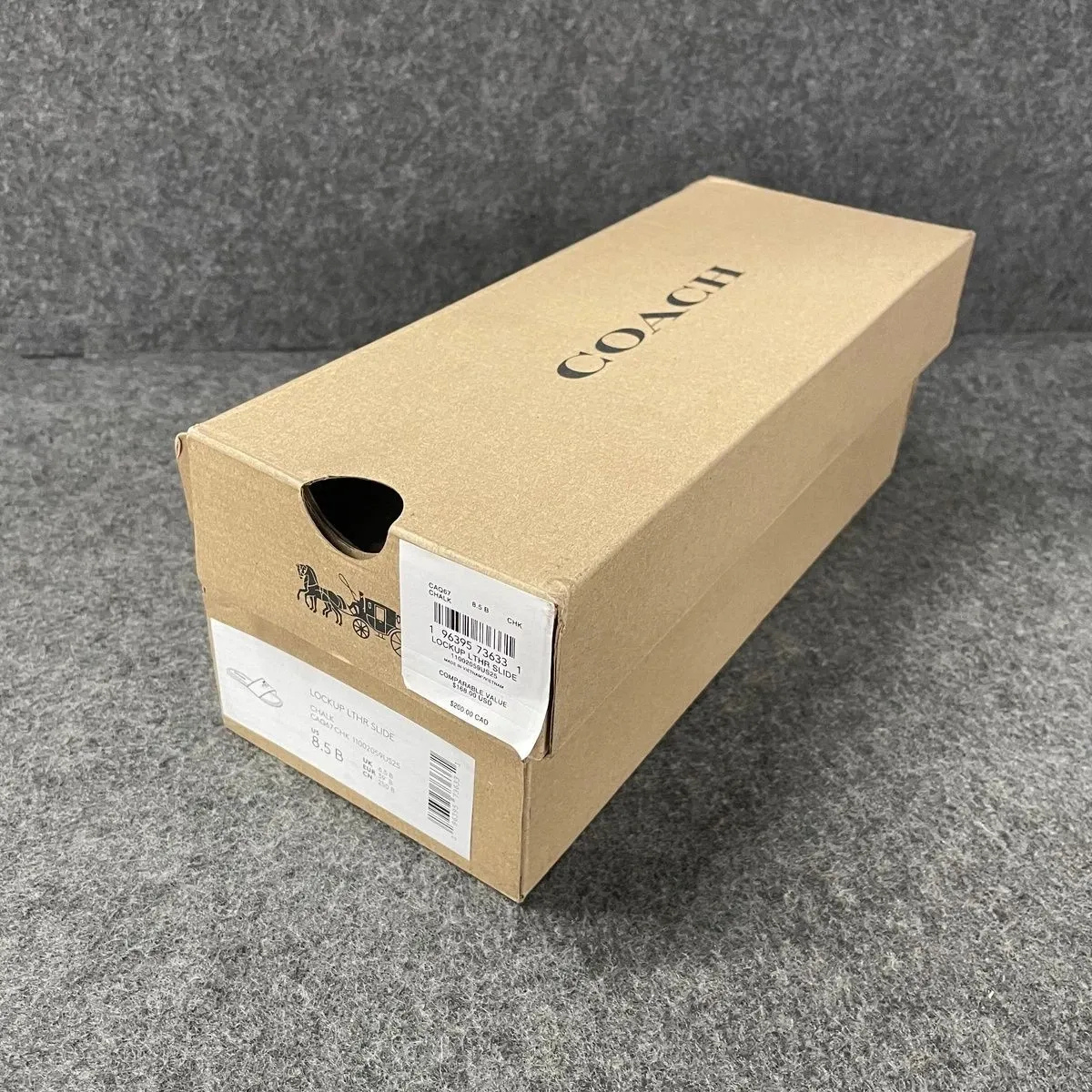 SET COACH – LOCKUP LEDER-SLIDE-SANDALE & TERI SIGNATURE CANVAS TASCHE