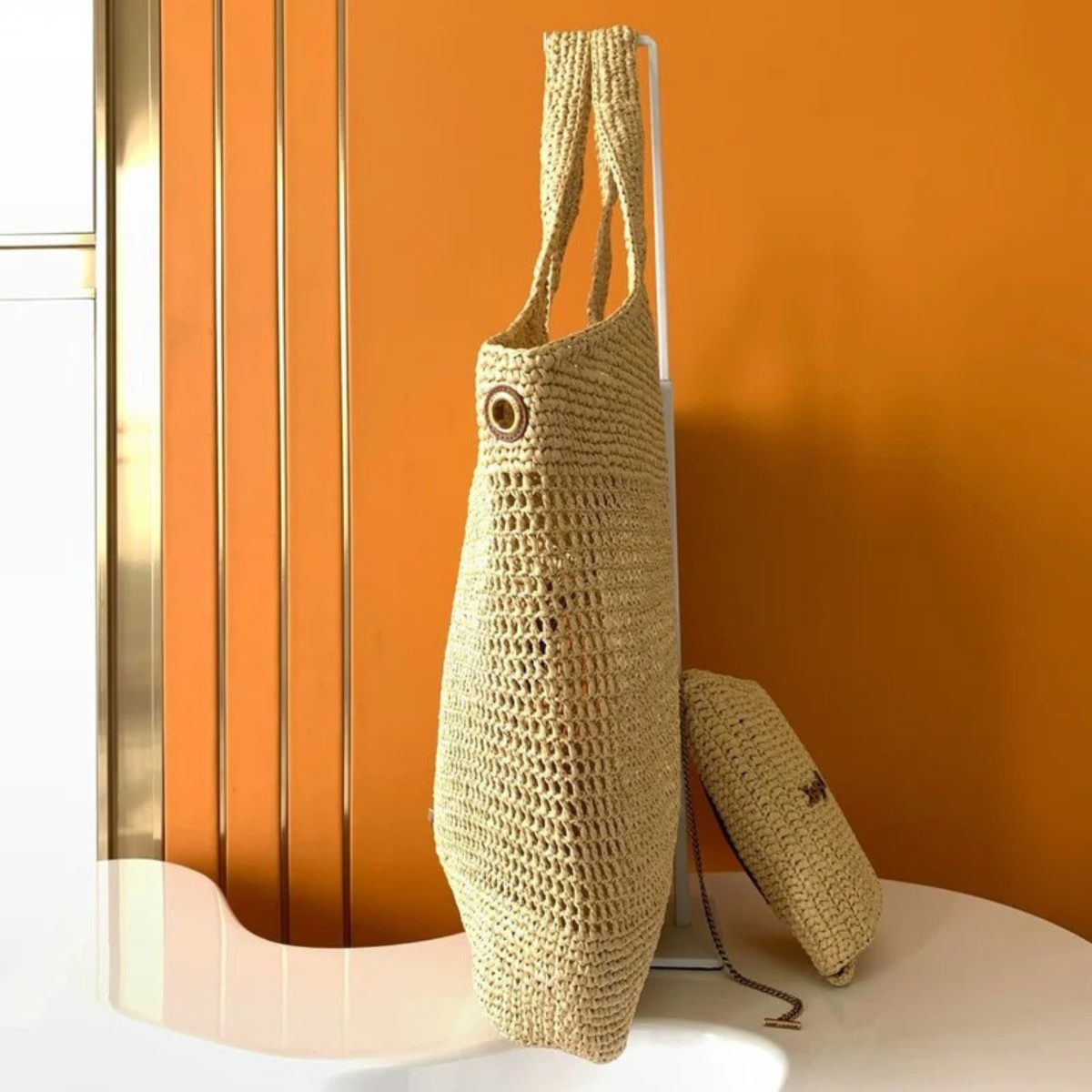 YVES SAINT LAURENT ICARE-TASCHE AUS BAST