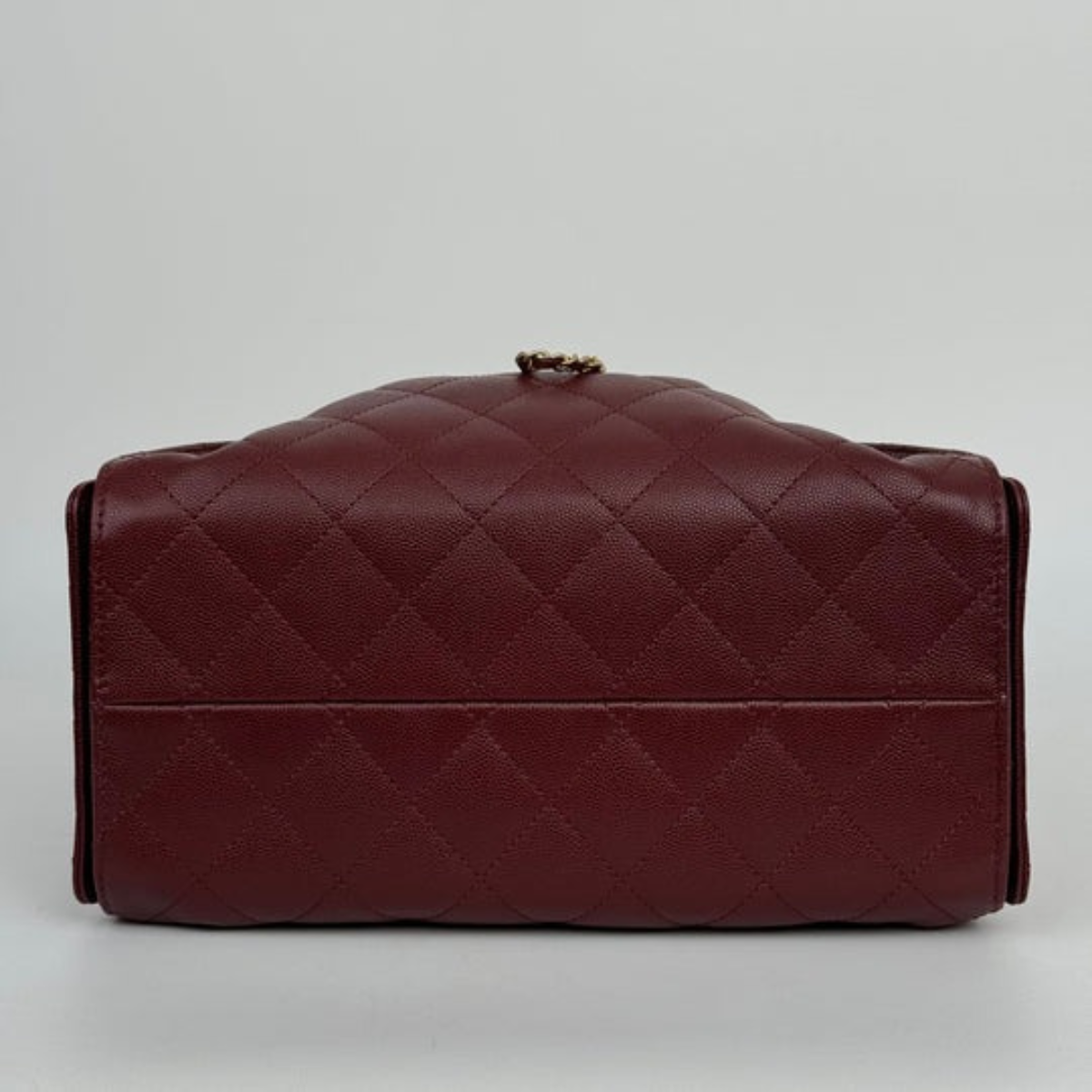 CHANEL 25 BORDEAUX KAVIAR & BALLERINA FLATS SET